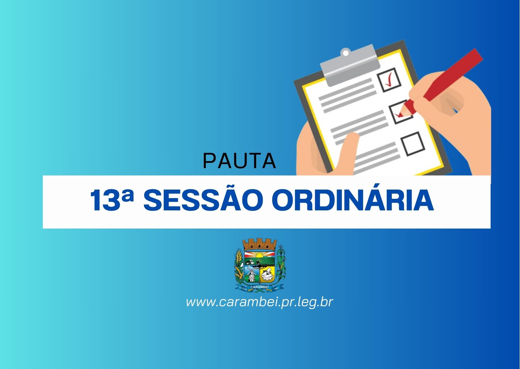 Confira a pauta da Sessão Ordinária desta terça-feira, 14 de Maio.