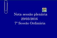 Indicações apresentadas em Sessão do dia 29/03.