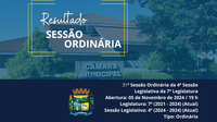 Resultado da 31ª Sessão Ordinária